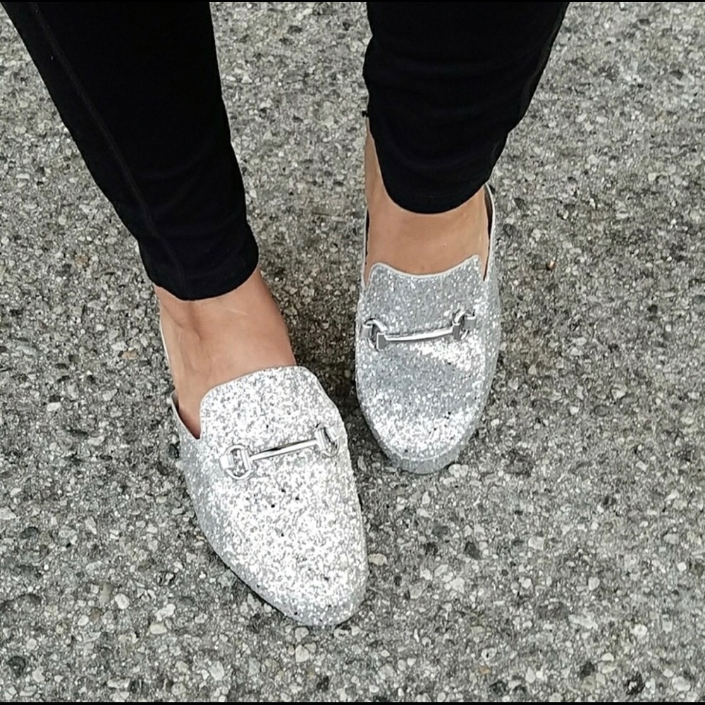 Brand new without tags, glitter ladies loafer